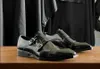 2022 bout carré moine sangle noir robe de mariée chaussures mode cuir de vache hommes formel affaires Oxfords à la main Derby chaussures