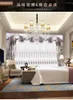 Curtain & Drapes Custom Thick Chenille European Embroidered High-end Bedroom Villa Beige Cloth Blackout Valance Tulle Panel C748