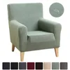Waterproof Sloping Arm Back Chair Cover Elastic Armchair Wingback Wing Sofa Back Chair Cover Stretch Protector SlipCover#1 211102