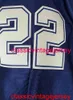 غرز الرجال النساء الشباب ميتشل نيس 1994 Emmitt Smith 75th Patch Jersey Embroidery أي اسم رقم XS5XL 6XL9426575