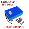 Bateria de íons de lítio de bicicleta elétrica Liitokala 18650 48V 30H Kit de conversão de bicicleta 1000W e carregador