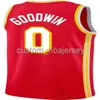 Męskie kobiety młodzieżowe Brandon Goodwin # 0 Nowy 2020-21 Swingman Jersey Szyte Nazwa niestandardowa Dowolny numer