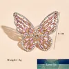Nowy Prosty Rhinestone Butterfly Pierścień Vintage Różowy Złoty Palec Regulowany Pierścień Dla Kobiet Moda Biżuteria Prezenty Ślubne Cena fabryczna Ekspert Projektowa jakość