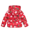 작은 소년 코트 크리스마스 산타 의상 어린이 겨울 아래로 자켓 후드 복장 여자 파카 플리스 겉옷 X'mas 탑 210413