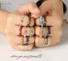 10pcs Cat Eye Stone Ring Natural Gemstone Beads Stretched Rings Adjustable Elastic for Women Jewelry4830003