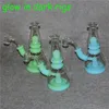 7,5 tum glas Bong Hookah Silikonvattenrör Mini Dab Rigs 4mm 14mm Quartz Banger Nails