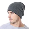 Unisex warme winter hoed verticale streep stijl ski beanie mode winter hoeden voor mannen vrouwen met bont gevoerde gebreide hoed