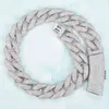 20mm lange knop Cubaanse ketting goud kleur aaa zirkoon voor mannen vergulde hip hop ketting sieraden x0509