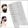Организация дизайнера Housekee Home Gardendesigner Masks 5 слоев активированного углеродного фильтра PM2.5 Anti Haze Routh, заменяемый для активации m