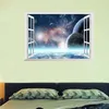 Väggklistermärkear Creative Space Planet Nebula Klistermärke Vardagsrum Sovrum Dekoration 3D-fönster Väggmålning Konst Diy Scenery Hem Decals Kids Poster