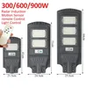 30/60 / 90 W Solar Street Light Motion Sensor Garden Yard Wandlamp + Afstandsbediening - Zwart 30Led