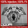 Injection OEM For DUCATI 1198S 848R 848 1098 1198 S R 07 08 09 10 11 12 Cowling 18No.144 Body 848S 1098S 2007 2008 2009 2010 2011 2012 1098R 1198R White Grey 07-12 Fairing