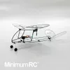 Crevettes minimumrc V2 Biplan Ultra-Light Aircraft en fibre de carbone Remote contrôle planeur intérieur aile fixe modèle à trois voies Avion 211026