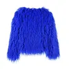 ZADORIN Colorido Boho Furry Faux Fur Coat Plus Size Feminino Casacos de Pele Outono Inverno Rosa Faux Fur Faux Jacket fourrure bontjas 211018