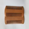 Wooden Beard Comb Double Sides Super Narrow Thick Wood Combs Pente Madeira Lice Pet Hair Tool