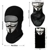 Cykla kepsar Masker Triangel Scarf Neck Gaiter Vendetta Balaclava Motorcykel Full Face Cover Tvättbar öronmask Anonym Vindtät Bandana