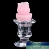 1pcs Glass Candle Holders Wedding Candlestick Fine Transparent Crystal Glass Candle Stand Dining Home Decoration Factory price expert design Quality Latest Style