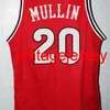 Retro Chris Mullin #20 St. John's Basketball Jersey Men's Szygowane niestandardowe numer