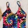 Women's Swimwear 2021 Summer Swimsuit XL 2XL 3XL 4XL Big Cup Large Size One Piece Women Deep V-Collar Backless Beachwear