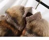 OFTBUY veste d'hiver femmes Parka manteau de fourrure véritable fourrure de raton laveur naturel manteau de laine Bomber veste coréen Streetwear surdimensionné 211204