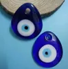 35*30mm Lucky Evil Eye Turkish Greek Drop shape Glass Religion Amulet Charm Jewelry Accessories Necklace&Pendant Fashion Gift