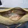 Yüksek kaliteli omuz çantaları bayanlar saman dokuma deri moda messenger çanta tasarımcıları lüksler hangbags boyut 24 18cm