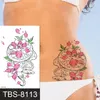 Impermeabile tatuaggi temporanei adesivi tatuaggio adesivi rosa fiore rosa unico farfalla lupo tigre henna pizzo tatuai per le donne braccio manica falsa tatoo petto corpo art