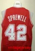 42 Latrell Sprewell Alabama Crimson Tide Retro Basketball Jersey