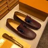 38 Modello Scarpe eleganti firmate da matrimonio Marchi di lusso Nappe Calzature piatte Mocassini slip on Scarpe oxford in pelle maschile per uomo Zapatillas Hombre