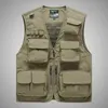 Été multi-poches hommes armée vert gilet tactique extérieur vêtements de sport décontractés sans manches pêche chasse mâle 5XL 6XL 7XL hommes 291q