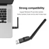 Nytt WiFi trådlöst nätverkskort USB 2.0 150m 802.11 b / g / n LAN-adapter Roterbar antenn för bärbar dator MINI Wi-Fi Dongle MT7601