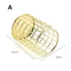 Rose Gold Pen Pencil Pot Holder Cosmetic Makeup Stroage Container Desk Organizer Home Decoration RRB12597