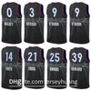 Printed Basketball Joel Embiid Jersey 21 Ben Simmons 25 Tobias Harris 12 Seth Curry 31 Shake Milton 18 Mike Scott City Earned Edition