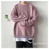 Mode Anpassen Herren normales Sweatshirt normal personalisieren Werbe-Sweatshirt A715 grau schwarz weiß marineblau 211014