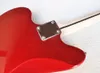 Guitarra elétrica vermelha do metal com pickups do P90, fretboard de Rosewood, pickguard vermelho da pérola, oferecendo o serviço personalizado