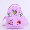 Customized Unique Shaped Useful Silicone school bags New Design Waterproof Silicone Backpack With Cute Candy Color 2pcs set big and small