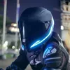 Capacetes de moto capacete de bicicleta LED Frio Light tira EL adesivo impermeável 4 piscando luzes de aviso noite kit de equitação