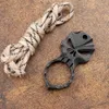 Chisel window titanium alloy umbrella rope DIY decorative accessories key ring pendant outdoor EDC multi-function tool