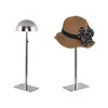 Metal Hat Display Rack Hat Parykhållare Cap Riser Bracket Hylla Fönster Display Props Table Stand Wholesale