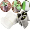 Planters & Pots 100pcs/lot Biodegradable Seed Nursery Bags Non Woven Flower Vegetable Transplant Breeding Garden Planting