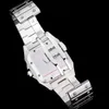 커플 시계 Unisex Watches Automatic Movement 40mm36mm Silver Roman Dial Silver Square Wirstwatch