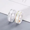 Dubbele G zwart -witte keramische ring voor geliefden mannen vrouwen merk sieraden geschenk website dezelfde stijl verloving Bijoux cjewelers originele verpakking