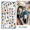 Klistermärken dekaler 5d röd blodig halloween präglad nagel ärr läppar diy tatuering party dekor skjutreglage manikyr design ch5d-k083 prud22