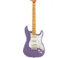 متجر مخصص 70 من Jimi Hendrix Violet Electric Guitar Maple Neck Fingerboard Dot Dot ، لوحة رقبة محفورة خاصة ، جسر Tremolo ، Whammy Bar