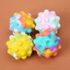 3D Fidget Toys Push Bubble Ball Jeu Sensoriel Jouet Bonhomme De Neige Arbre De Noël Pour Autisme Besoins Spéciaux TDAH Squishy Stress Reliever Kid Drôle Anti-Stress Meilleure qualité