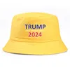 2024 ترامب Snapbacks الرئاسية الولايات المتحدة الانتخابات Snapbacks جعل أمريكا ذروة قبعة بيسبول التطريز الملونة 6PD T2