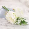 Roze Zijde Kunstmatige Pioen Bloemen voor Bruiloft Woondecoratie Bloeiende Nep Bloem Groot Boeket Woonkamer Tafel Arrangement