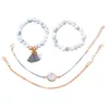 Perlenstränge Glasperlenarmband Handschmuck Quaste Mode Weibliche Scheibe Vierteiliges Set Großhandel Luxus Anime Fawn22