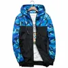 E-Baihui Vår Höst Mäns Jackor Camouflage Militär Hooded Coats Casual Zipper Male Windbreaker Män Varumärke Kläder H6682