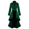 Damesjassen 2021 Dames Gothic Tailcoat Jas Steampunk Tuxedo Pak Corset Halloween Kostuum Outfits Dames Casual Coat